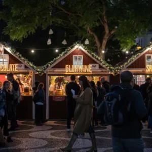 Rossio christmas markets lisbon